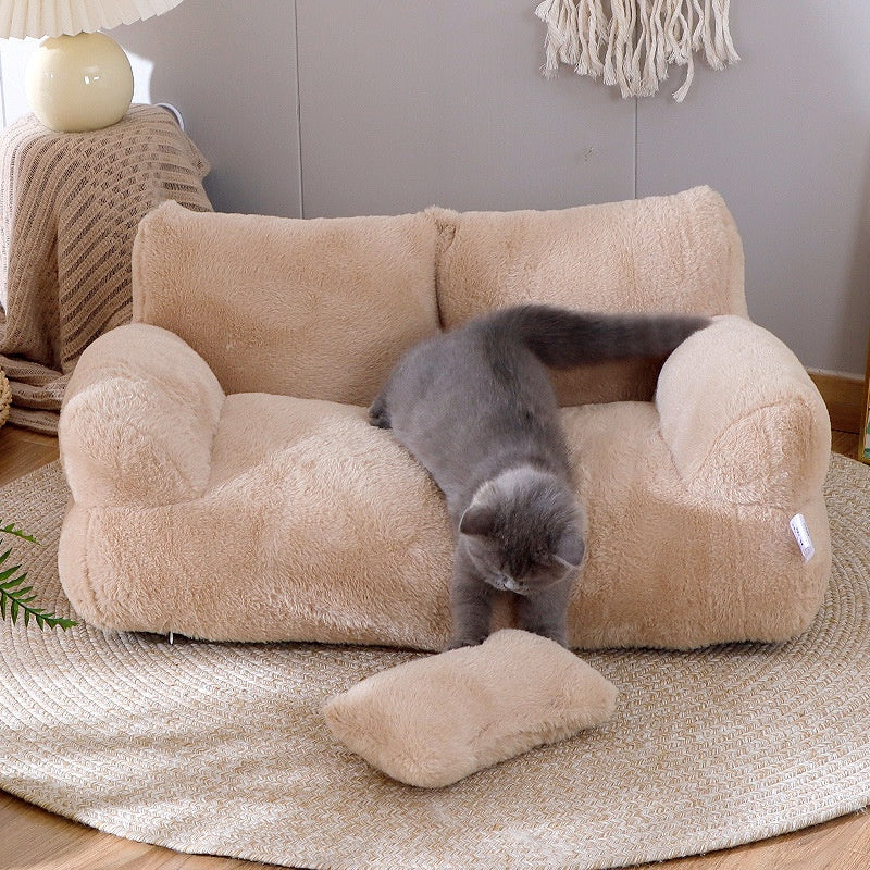 Luxury Cat Bed Sofa Winter Warm Cat Nest