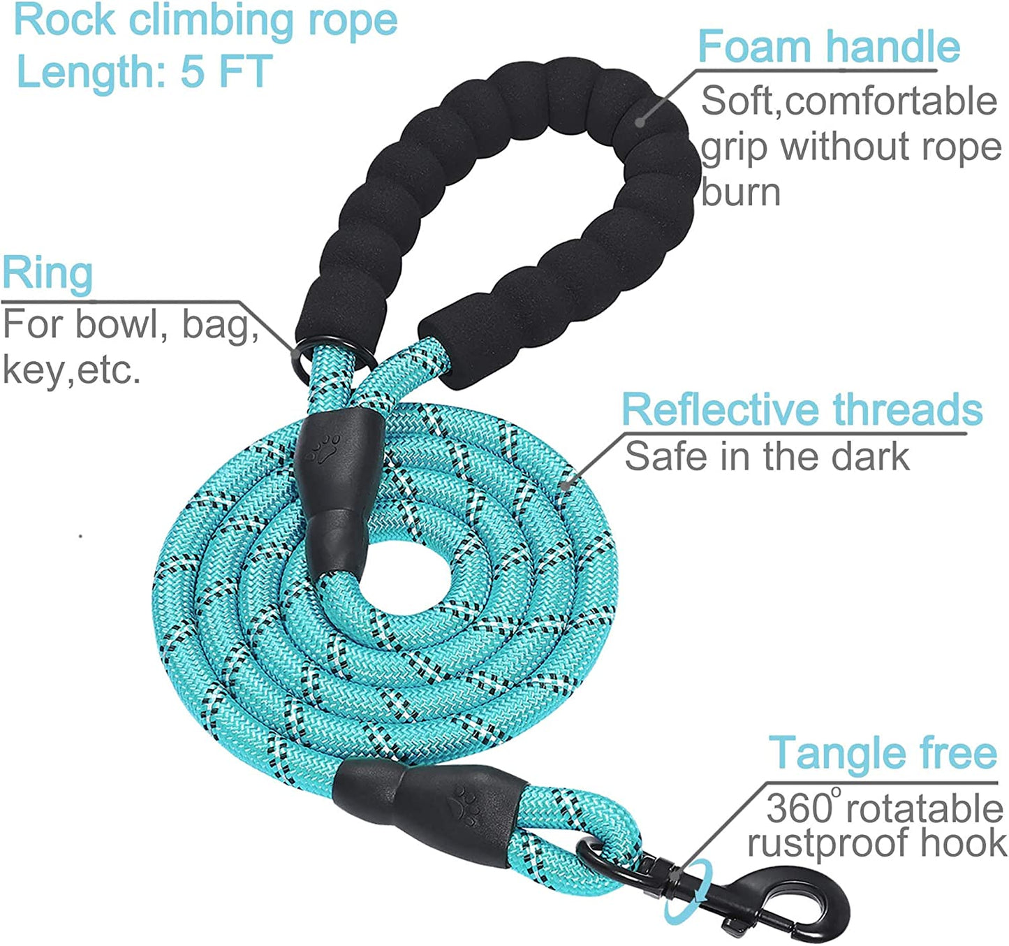 Martingale Dog Collar with Quick Release Buckle Reflective Dog Training Collars