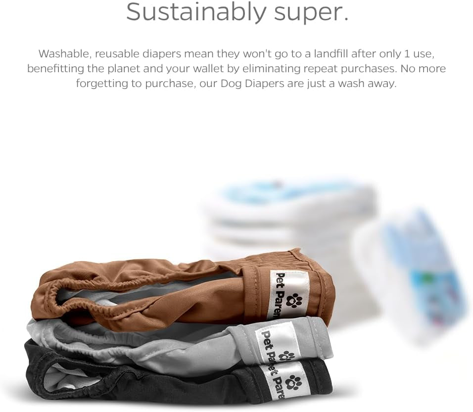 Premium Washable Dog Diapers & Extends, Dog Diapers Female & Male Dog Diapers