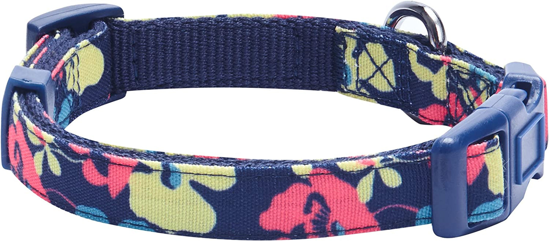 Made Well Profound Floral Print Adjustable Dog Collar