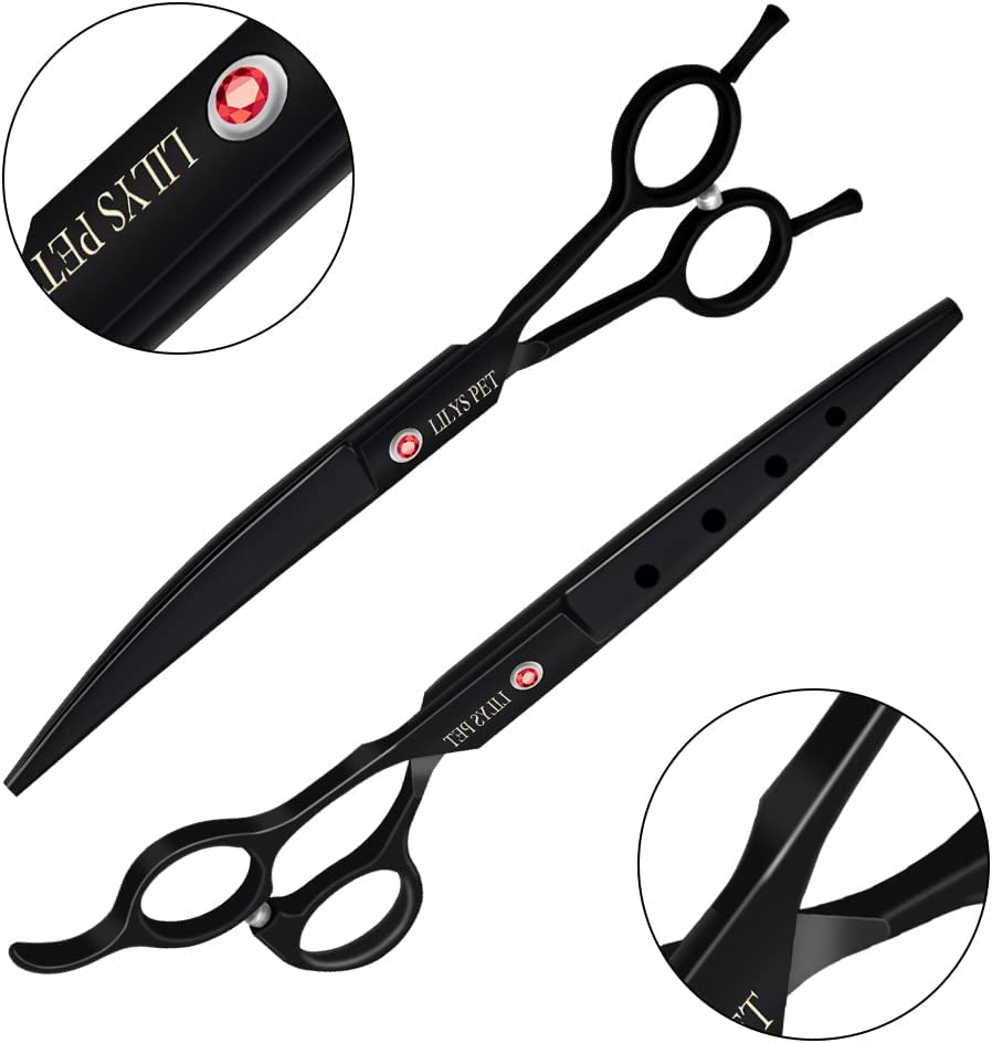 Professional PET DOG Grooming Scissors Cutting&Curved&Thinning Shears