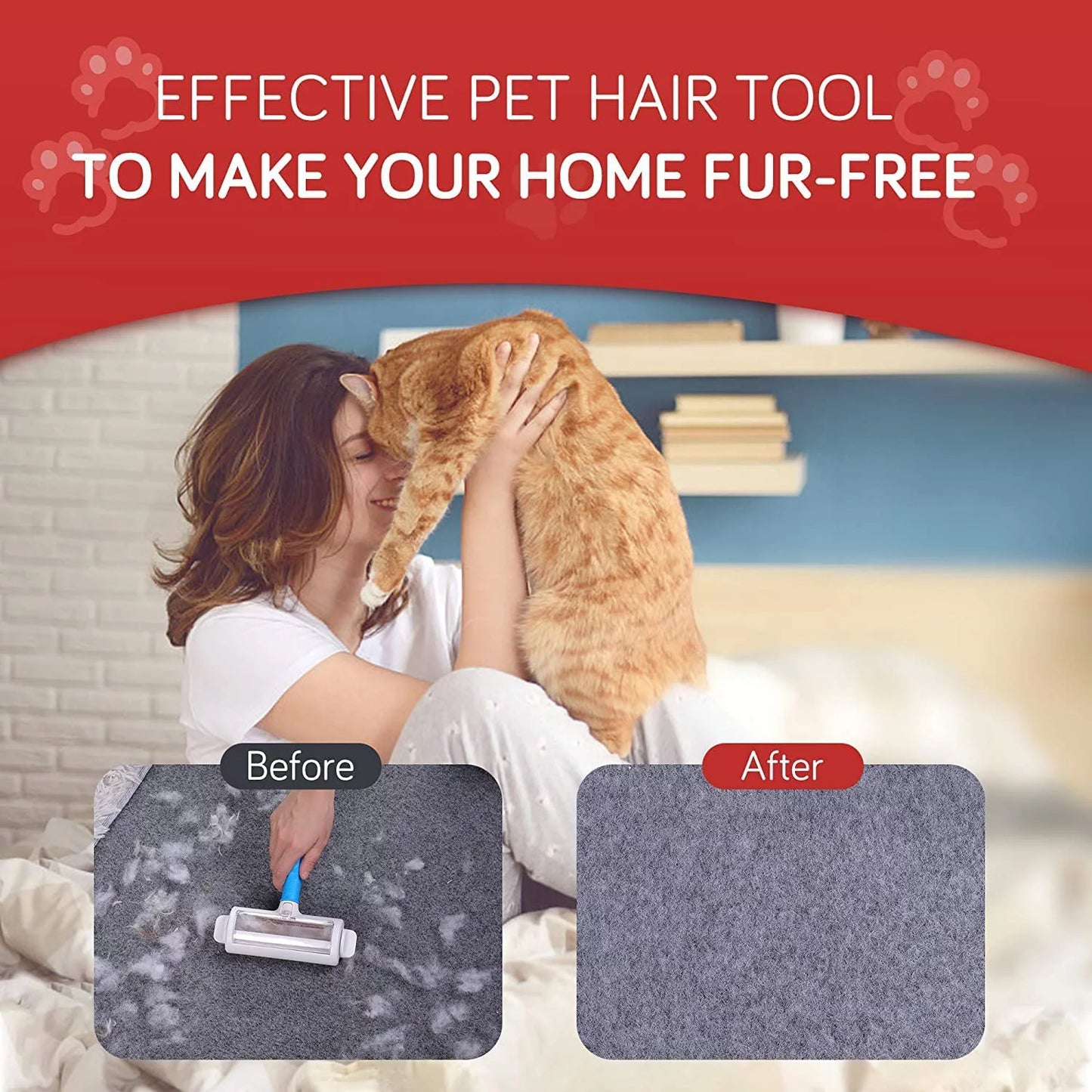 Pet Hair Cleaner Reusable Cat & Dog Hair Remover