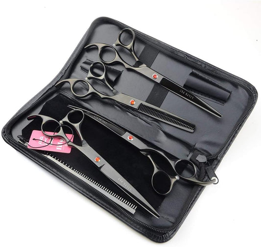 Professional PET DOG Grooming Coated Titanium Scissors