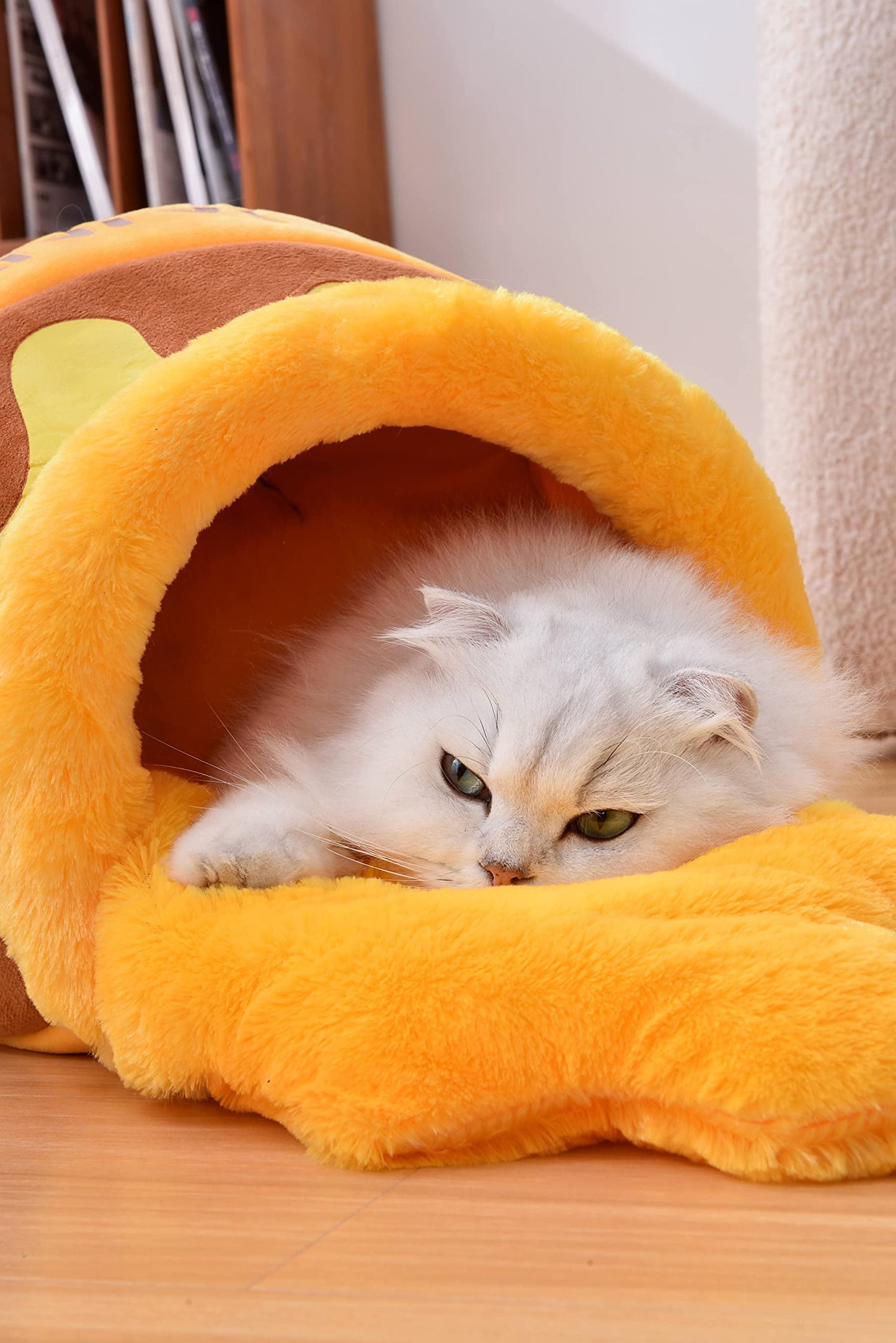  Comfortable Memory Foam Pet Furniture with Cat House Tent 