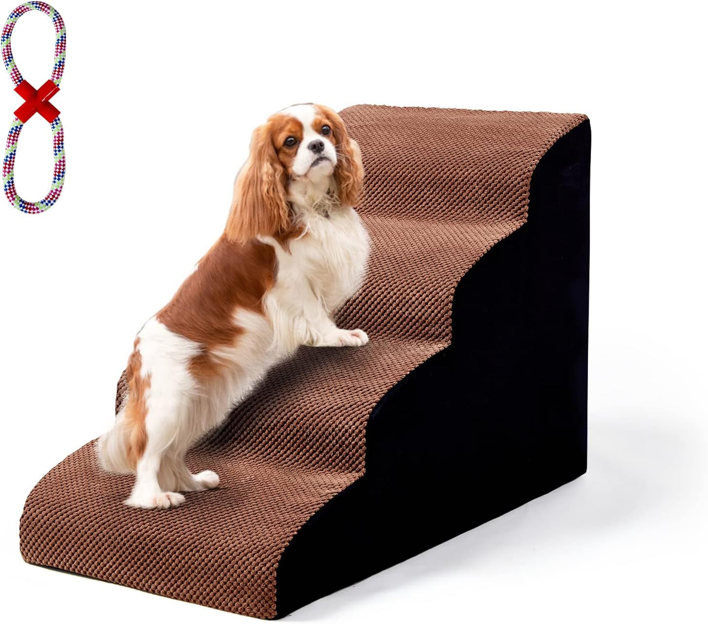  Puppy Climbing Ladder Pet Ramp Stairs Step Sofa Bed Ladder for Puppies 