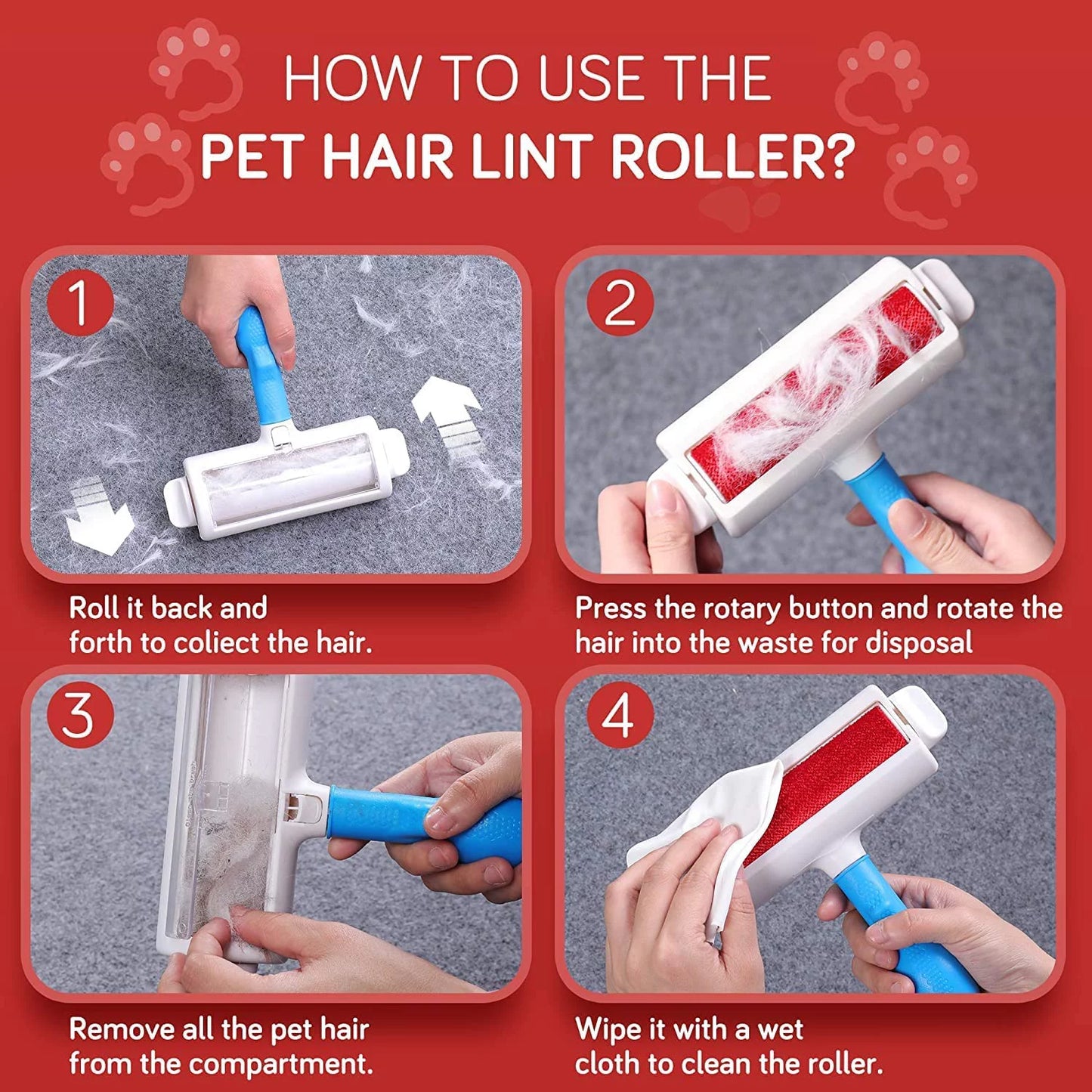 Pet Hair Cleaner Reusable Cat & Dog Hair Remover