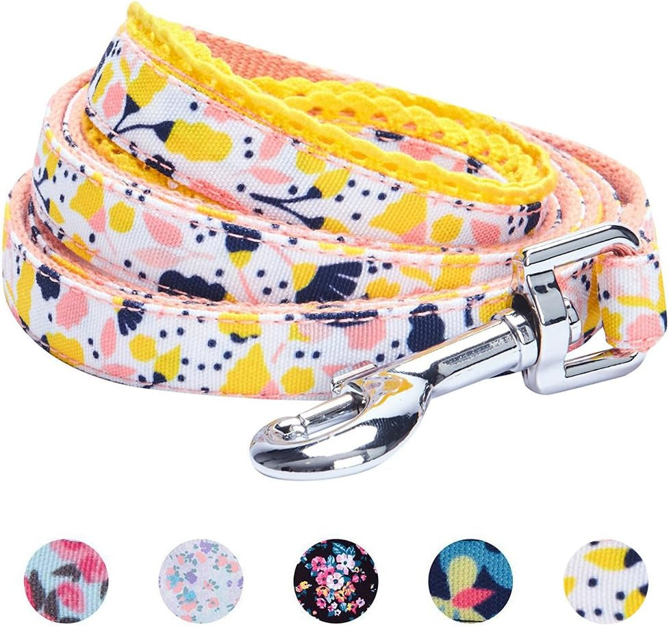 Durable Made Well Blooming Floral Print Dog Leash 