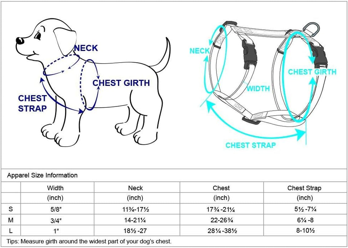 Scottish Argyle Dog Harness, Royal Blue, Small, Adjustable Harnesses for Dogs