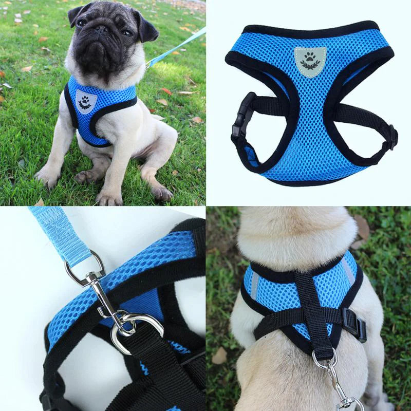 Cat Dog Pet Harness Adjustable Control Vest Dogs Reflective