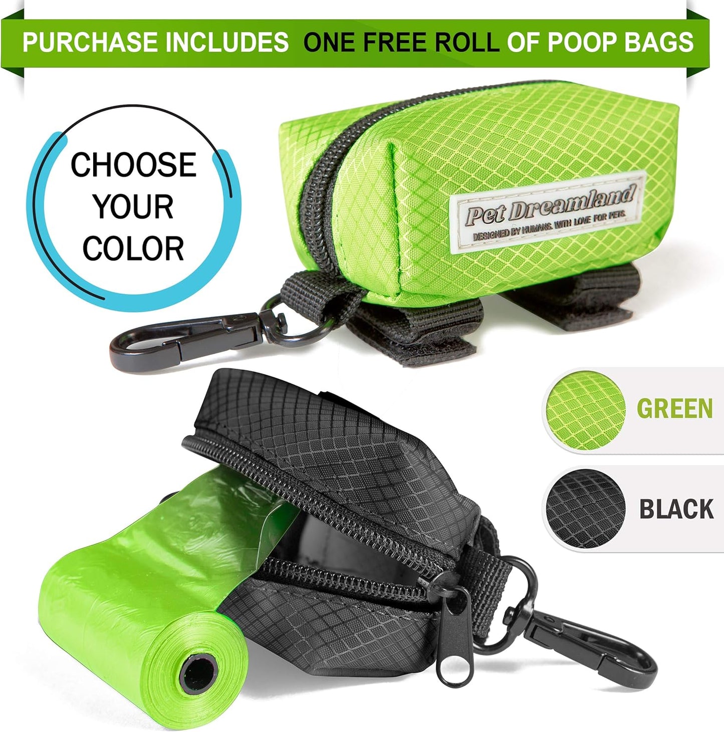 Dog Waste Bag Dispenser - Poop Bag Dispenser for Leash 