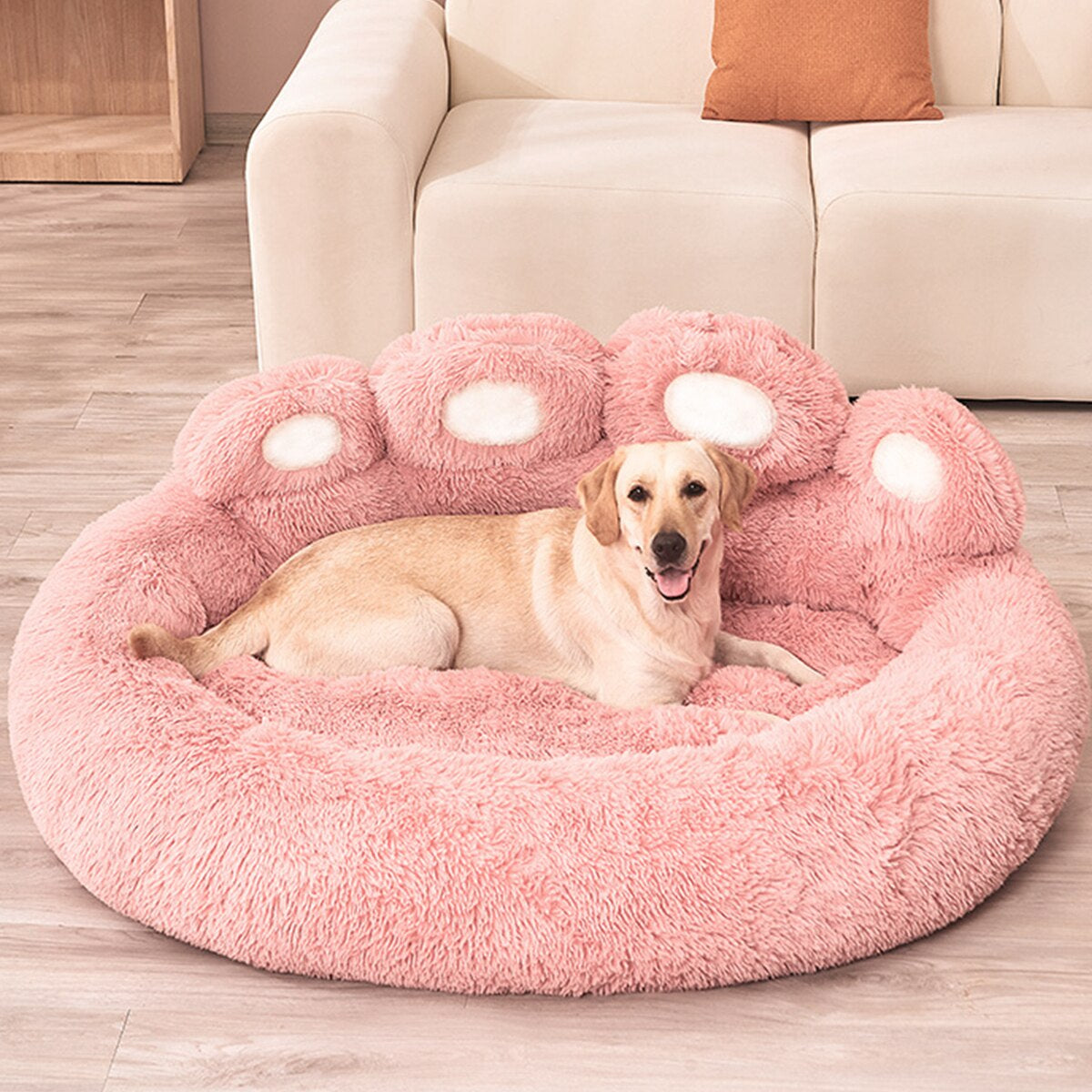 Fluffy Dog Bed Plush Kennel Accessories Pet Products 