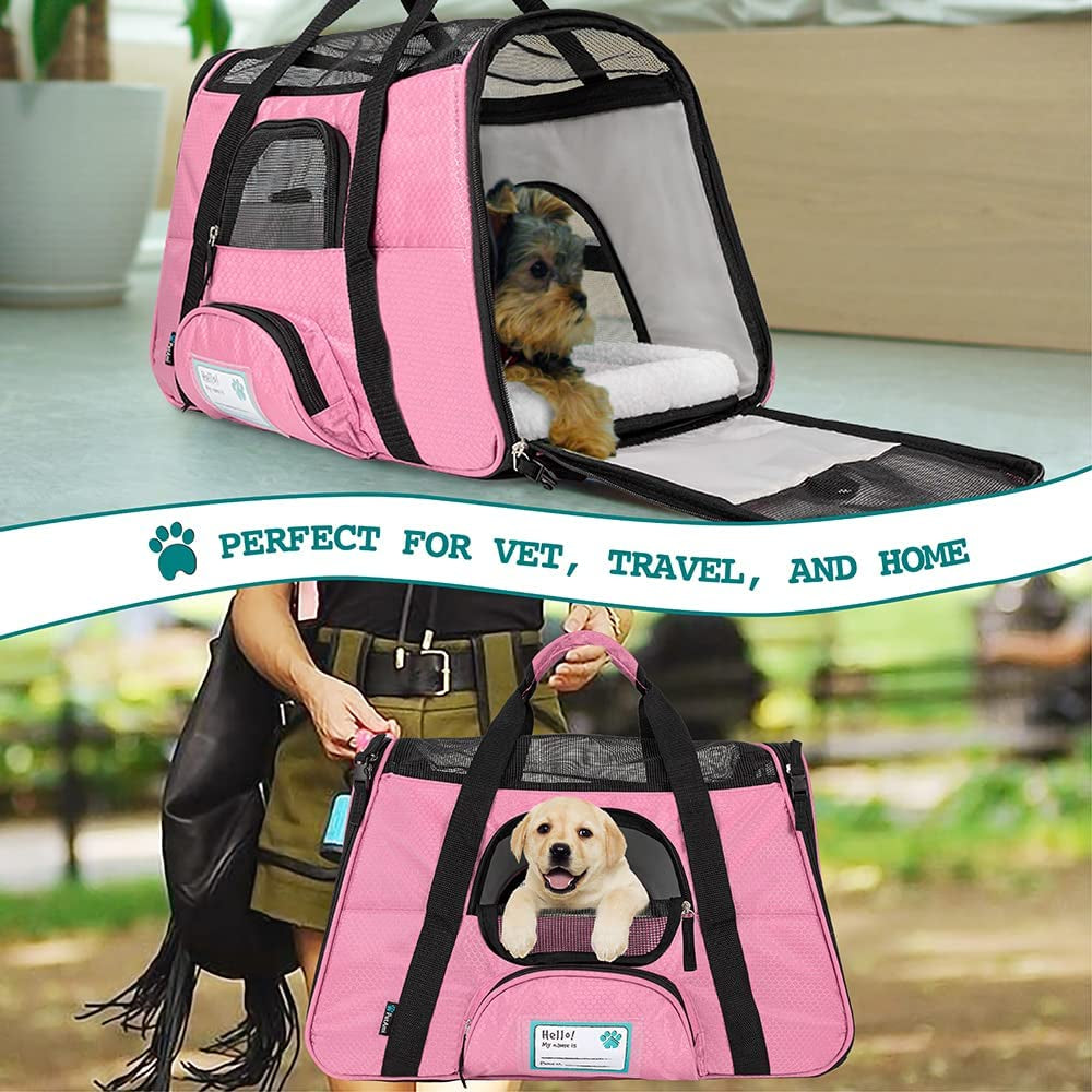 Airline Approved Pet Carrier for Cat, Soft Sided Dog Carrier for Small Dogs