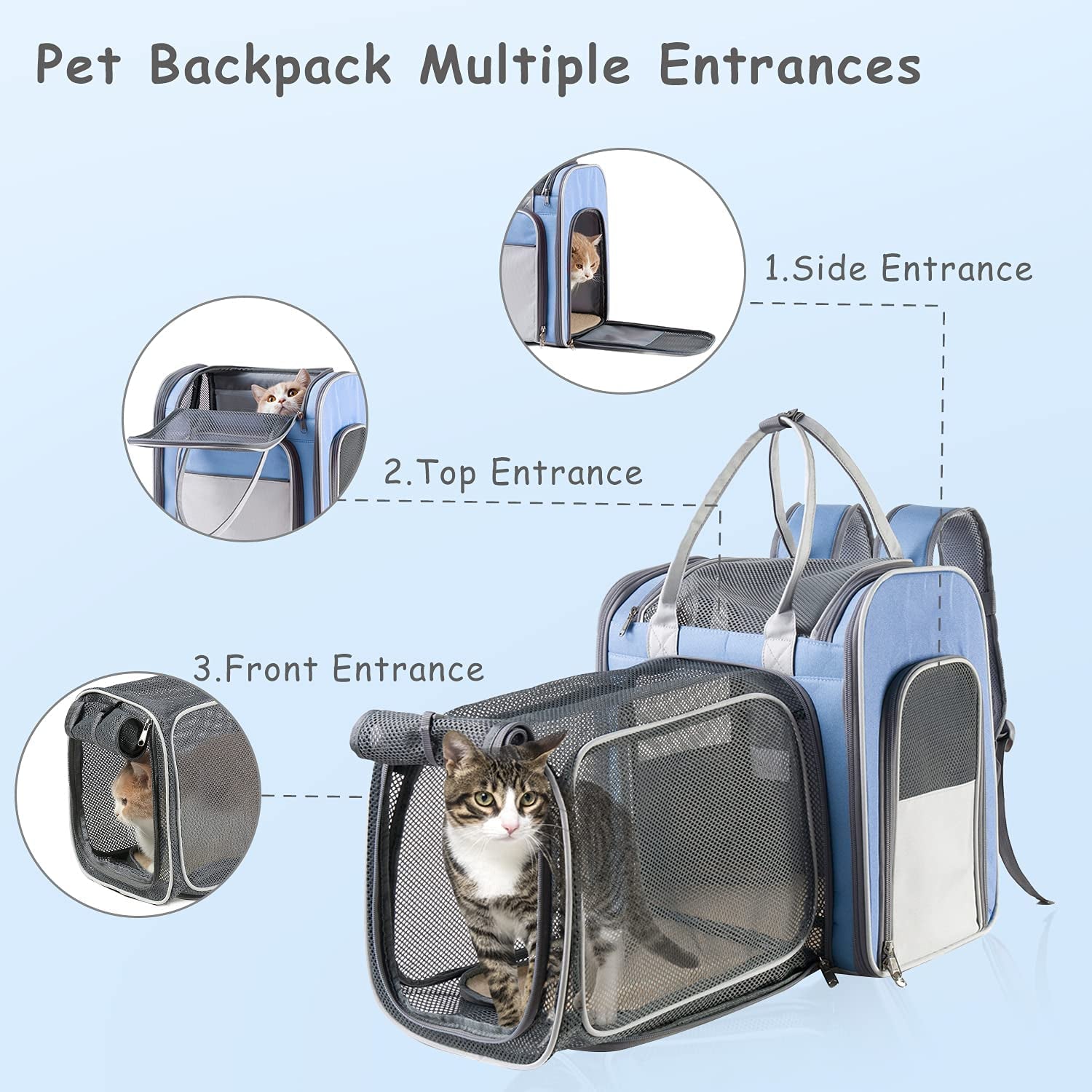 Cat Backpack Expandable - Pet Carrier Backpack Airline Approved 