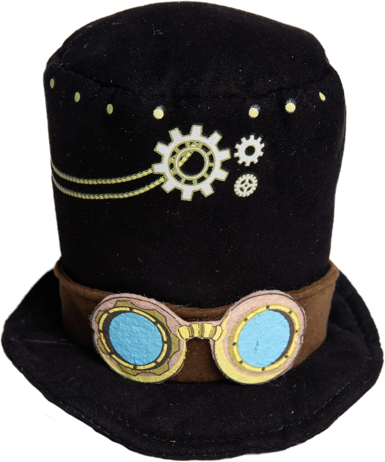 Steampunk Small Dog & Cat Costume Hat and Collar Set - Perfect for Halloween