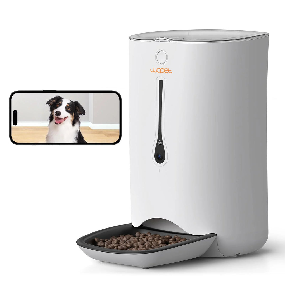 Automatic Cat Dog Feeder with Camera, App Control Smart Pet Feeder Food