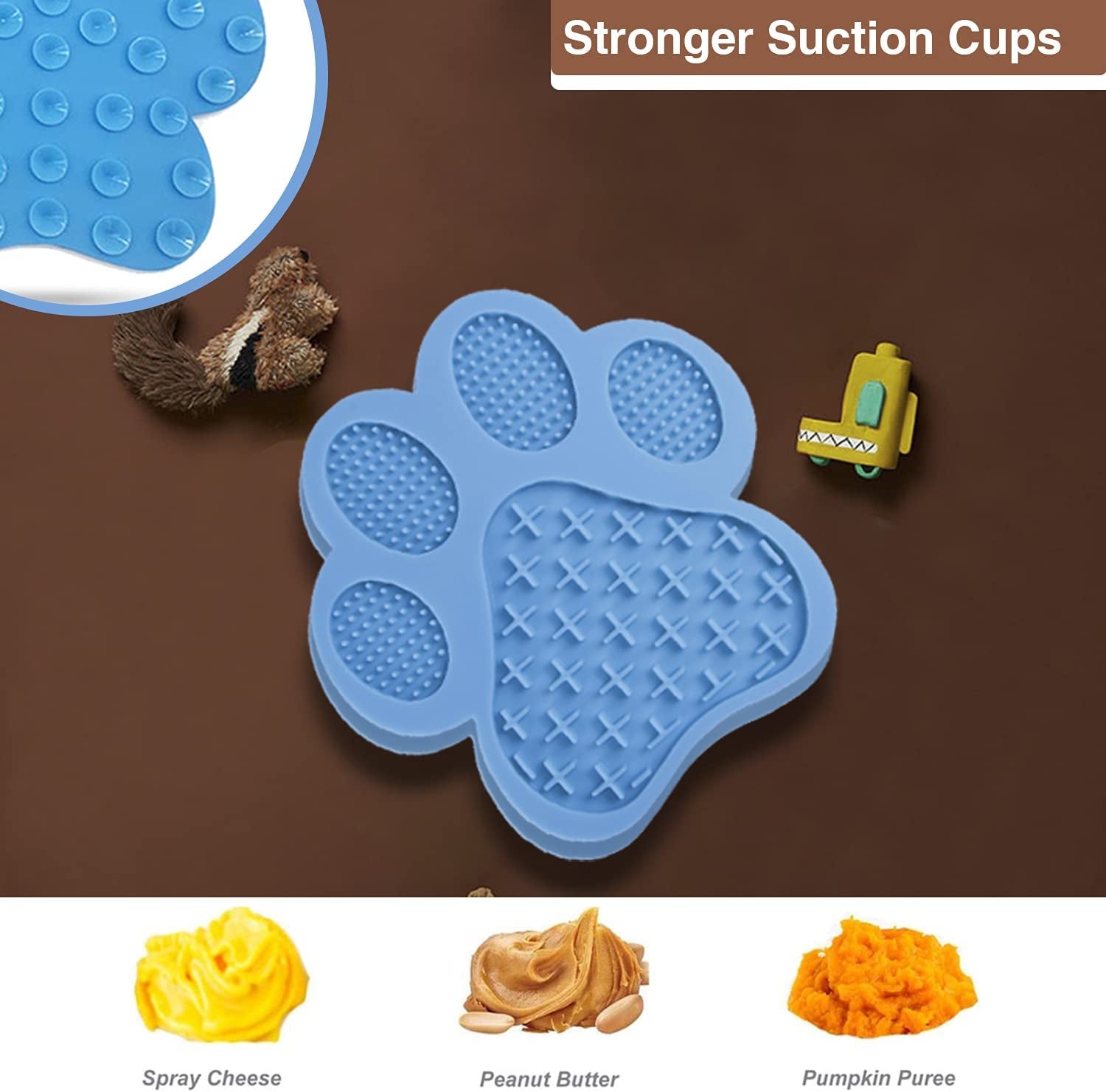 Lick Mat for Dogs, with Suction Cup