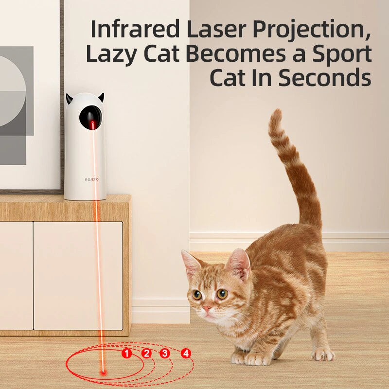 Automatic Cat Toys Interactive Smart Teasing Pet LED