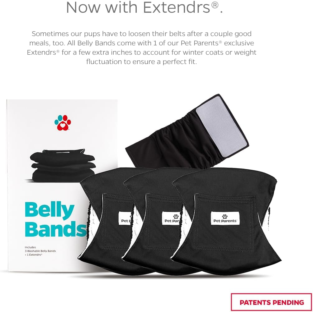 Premium Washable Belly Bands for Male Dogs & Extendrs