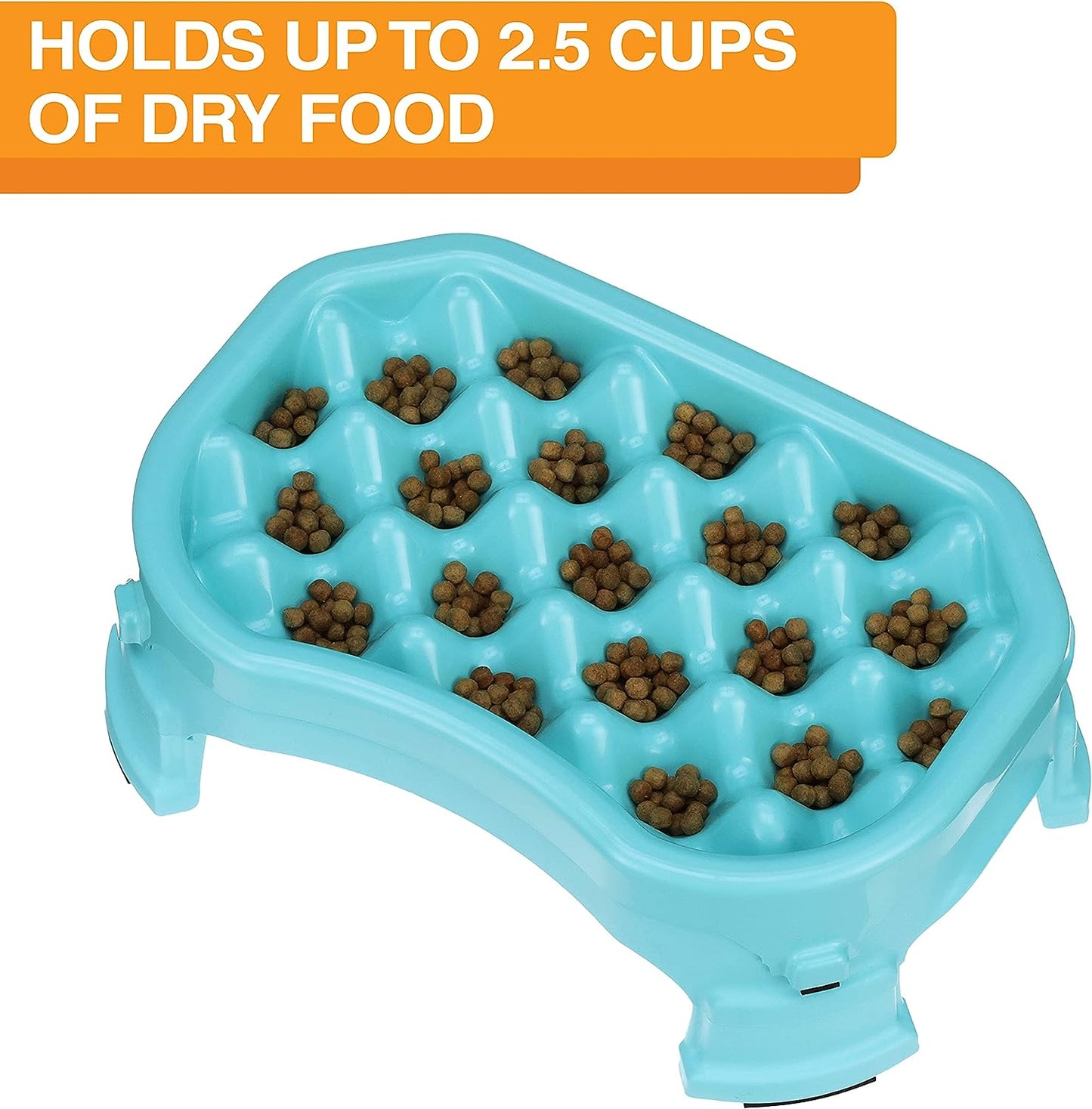  Neater Raised Slow Feeder Dog Bowl – Elevated and Adjustable Food Height