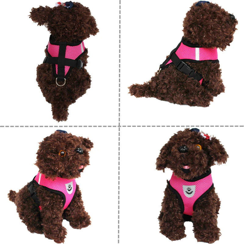 Cat Dog Pet Harness Adjustable Control Vest Dogs Reflective