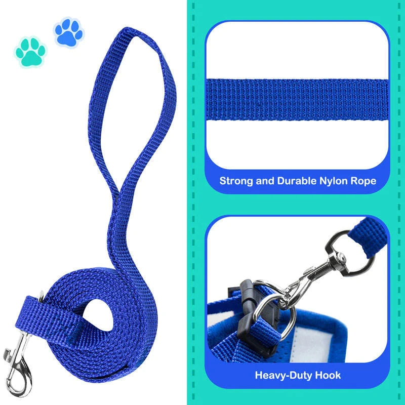 Cat Dog Pet Harness Adjustable Control Vest Dogs Reflective