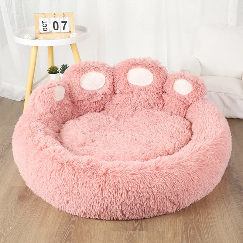 Fluffy Dog Bed Plush Kennel Accessories Pet Products 