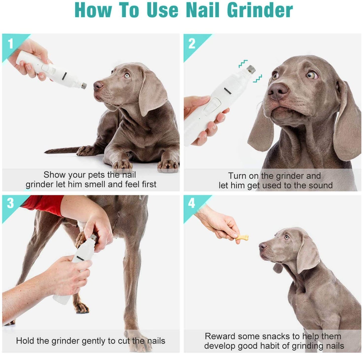 Pet Nail Grinder with LED Light.