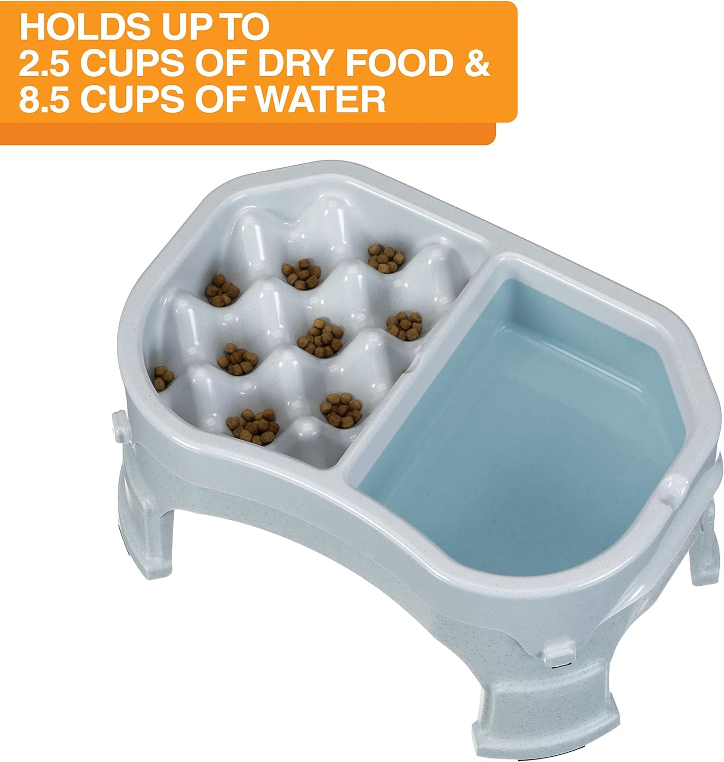 Neater Raised Slow Feeder Dog Bowl – Elevated and Adjustable Food Height