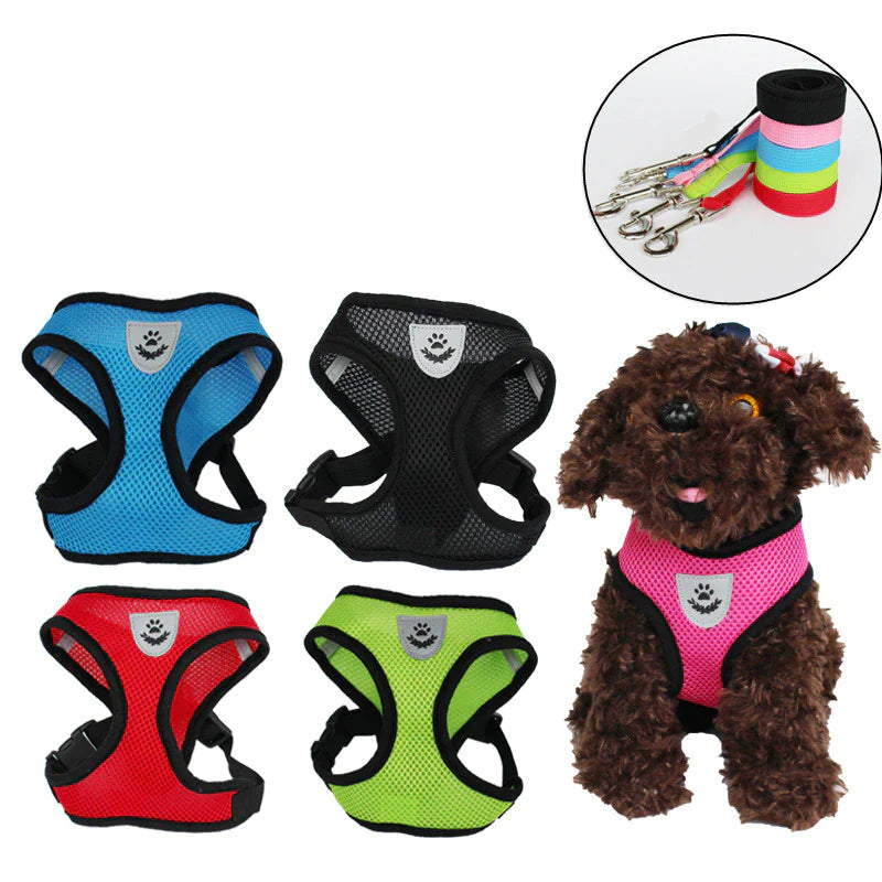 Cat Dog Pet Harness Adjustable Control Vest Dogs Reflective