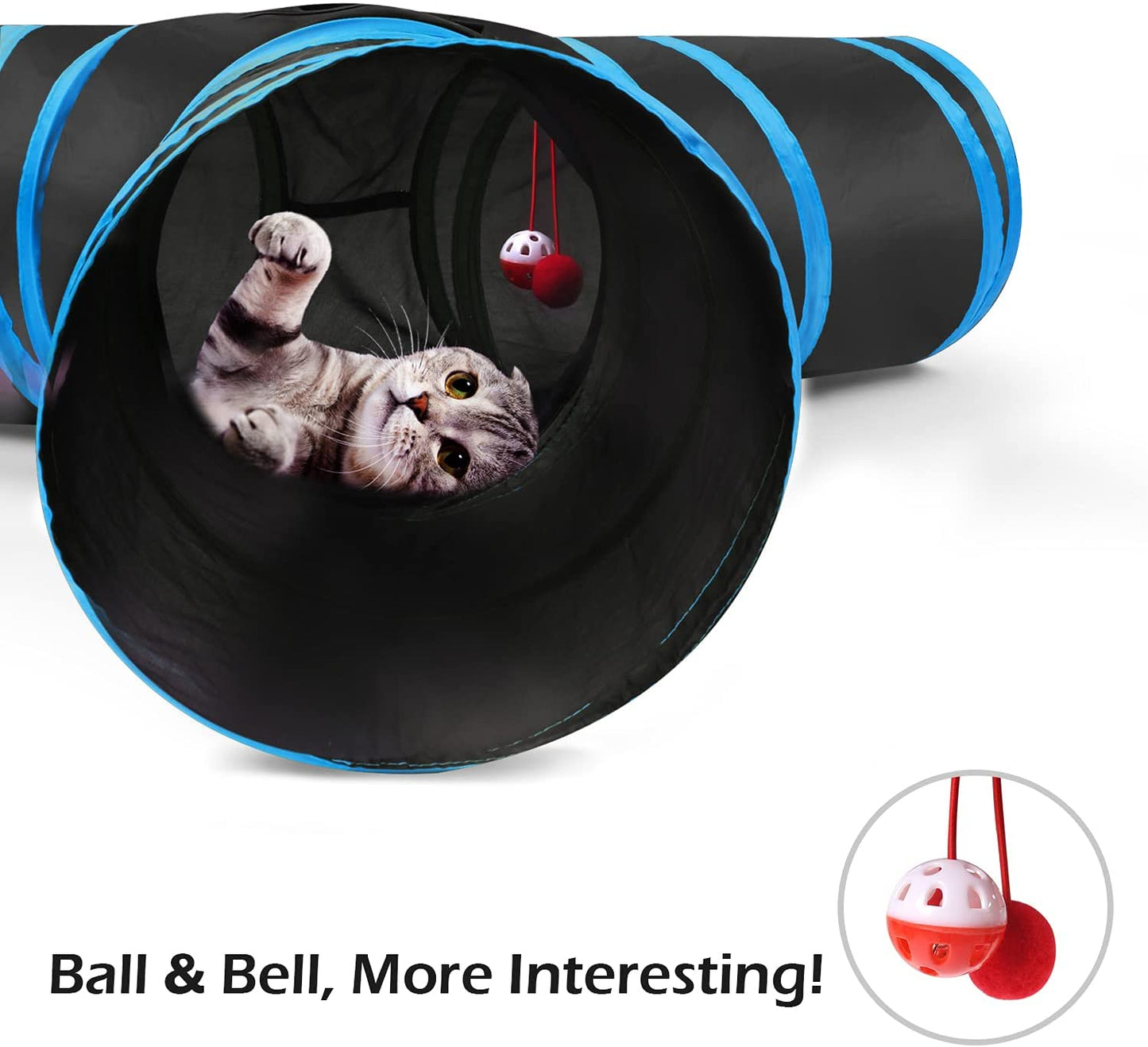 Cat Toys, Cat Tunnel Tube 3-Way Tunnels 