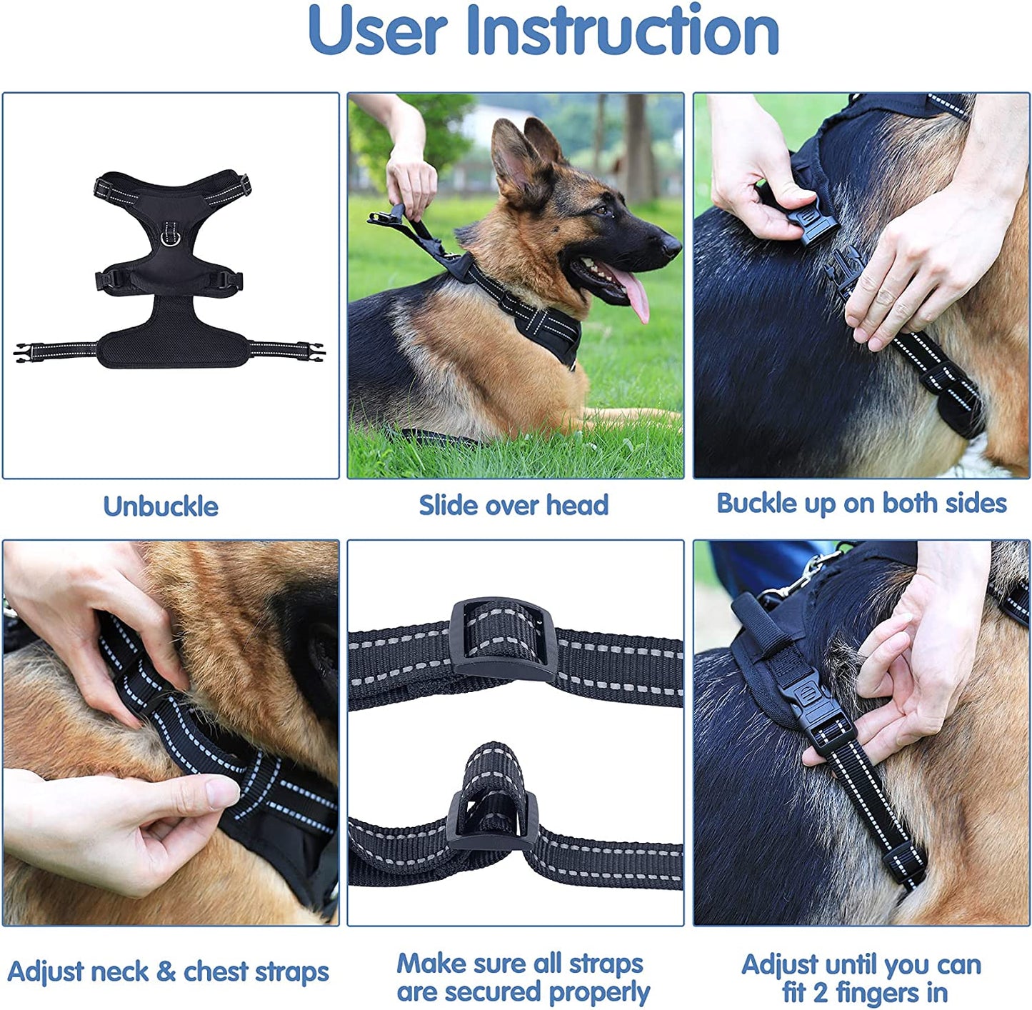 Dog Vest Harness,No Pull Puppy & Cat Harness and Leash