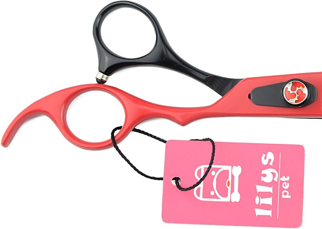  Tooth Professional Pet Grooming Chunker Scissors with Beautiful Red Screw 