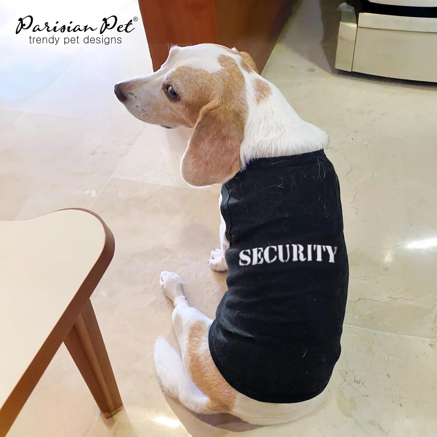 Dog T-Shirt with Embroidered 'Security' Word ,Breathable Dog Security Shirt 