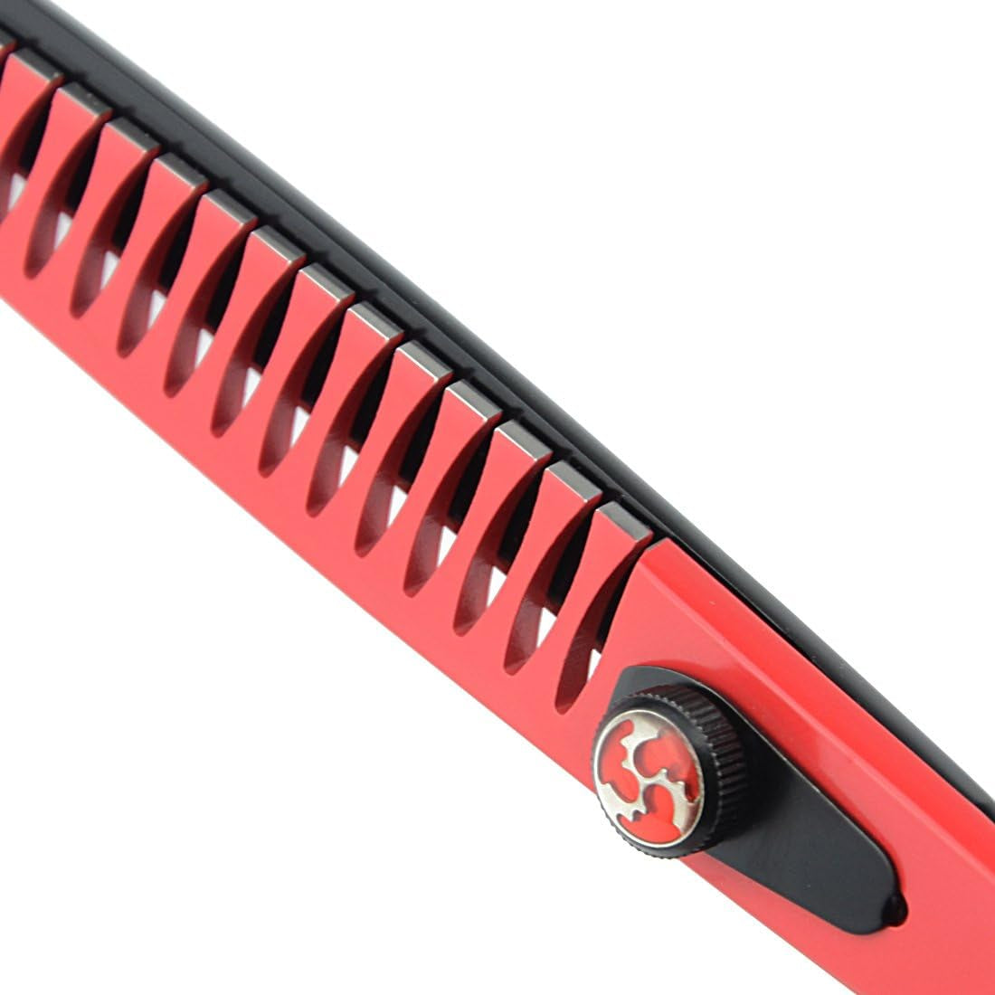  Tooth Professional Pet Grooming Chunker Scissors with Beautiful Red Screw 