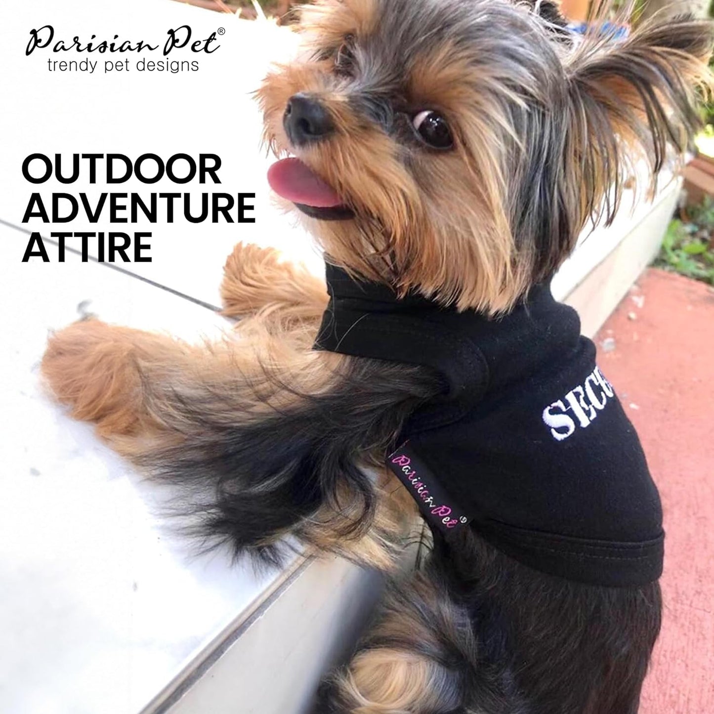 Dog T-Shirt with Embroidered 'Security' Word ,Breathable Dog Security Shirt 