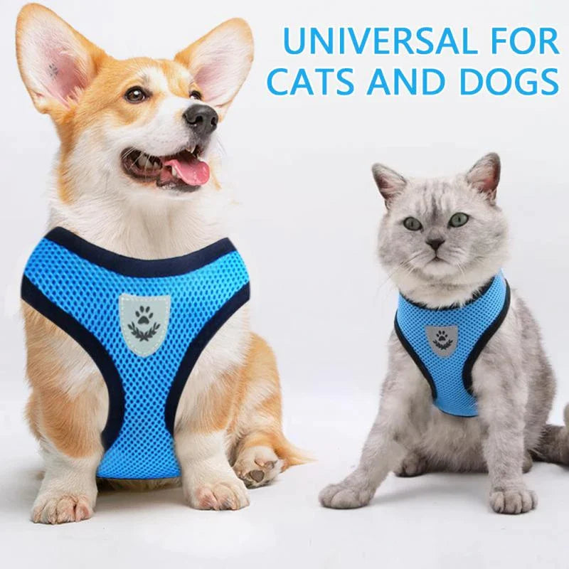 Cat Dog Pet Harness Adjustable Control Vest Dogs Reflective