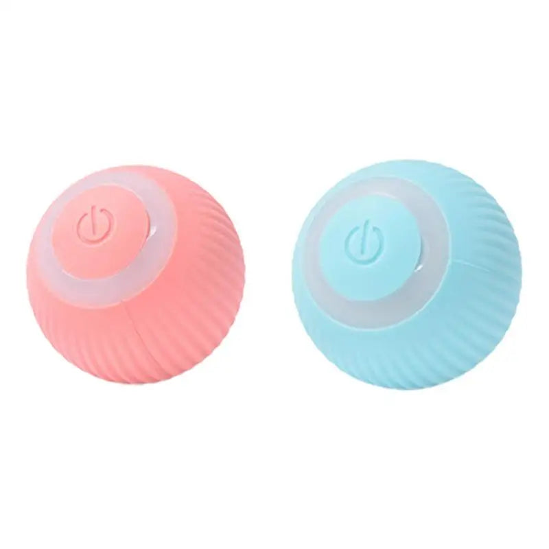 Rechargeable Cat Ball Toy Smart Automatic Rolling Kitten Toys 360 Degree Spinning Ball