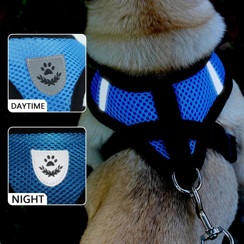 Cat Dog Pet Harness Adjustable Control Vest Dogs Reflective