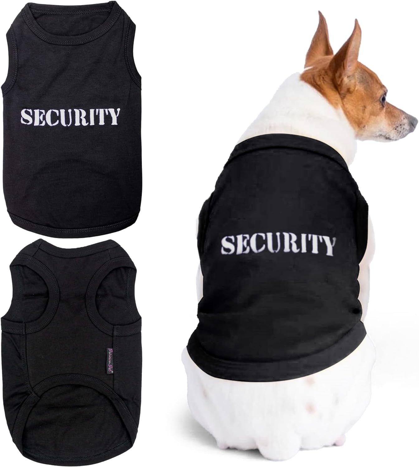 Dog T-Shirt with Embroidered 'Security' Word ,Breathable Dog Security Shirt 