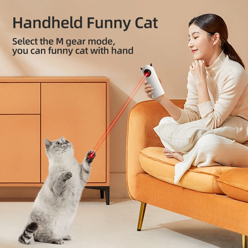 Automatic Cat Toys Interactive Smart Teasing Pet LED