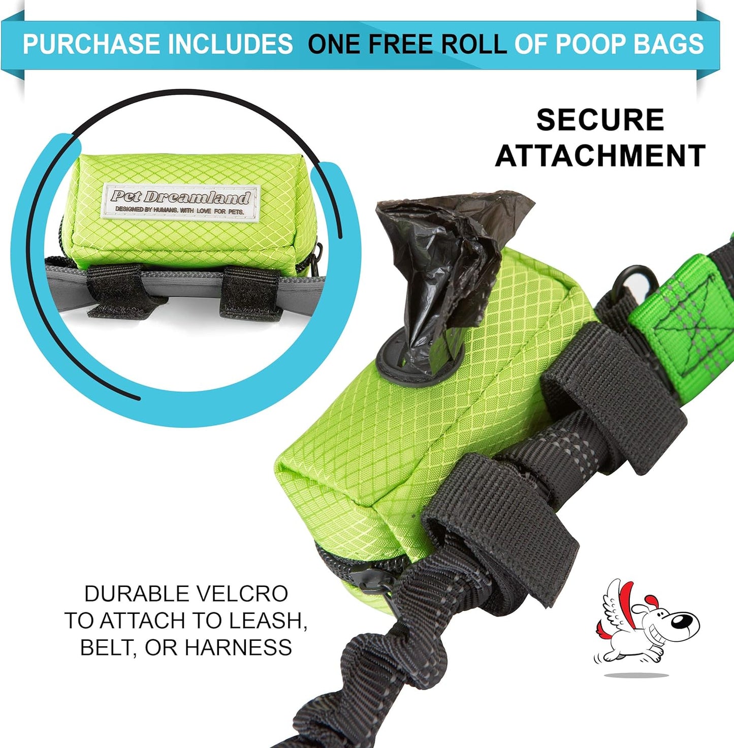 Dog Waste Bag Dispenser - Poop Bag Dispenser for Leash 