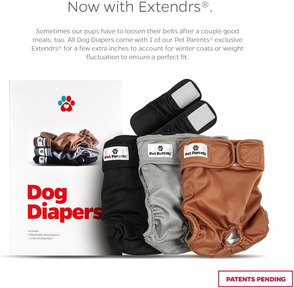 Premium Washable Dog Diapers & Extends, Dog Diapers Female & Male Dog Diapers