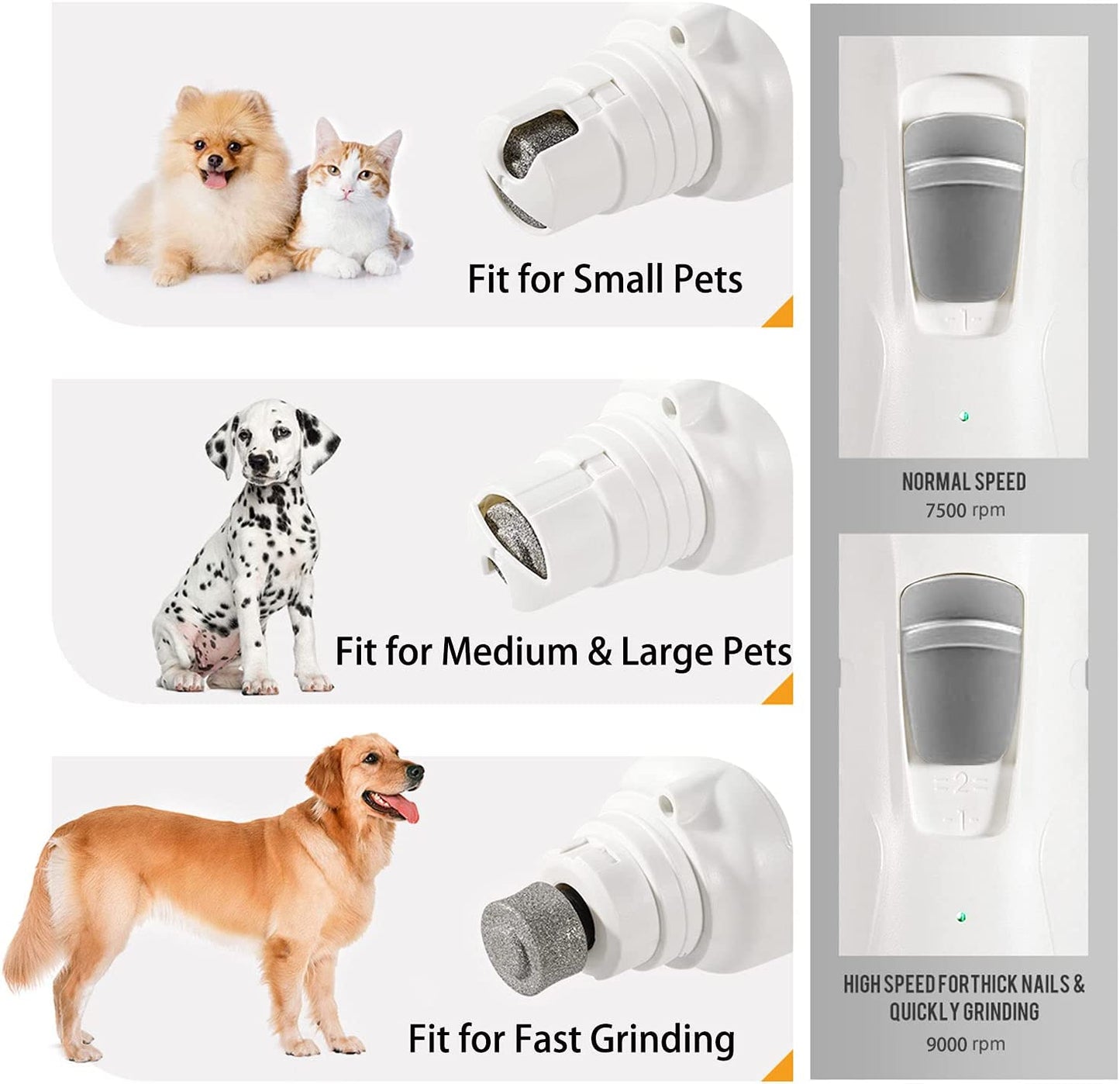 Pet Nail Grinder with LED Light.